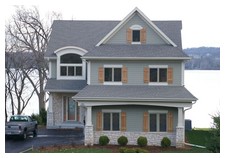 Custom Pewaukee Lake Home east